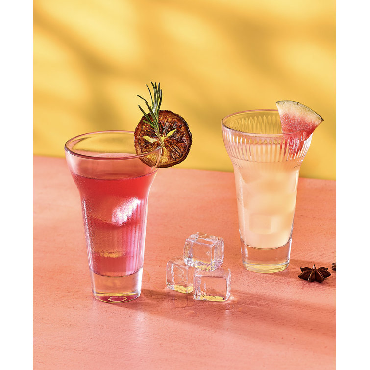 Calanques 7.74oz Clear Glass Hurricane Cocktail Set
