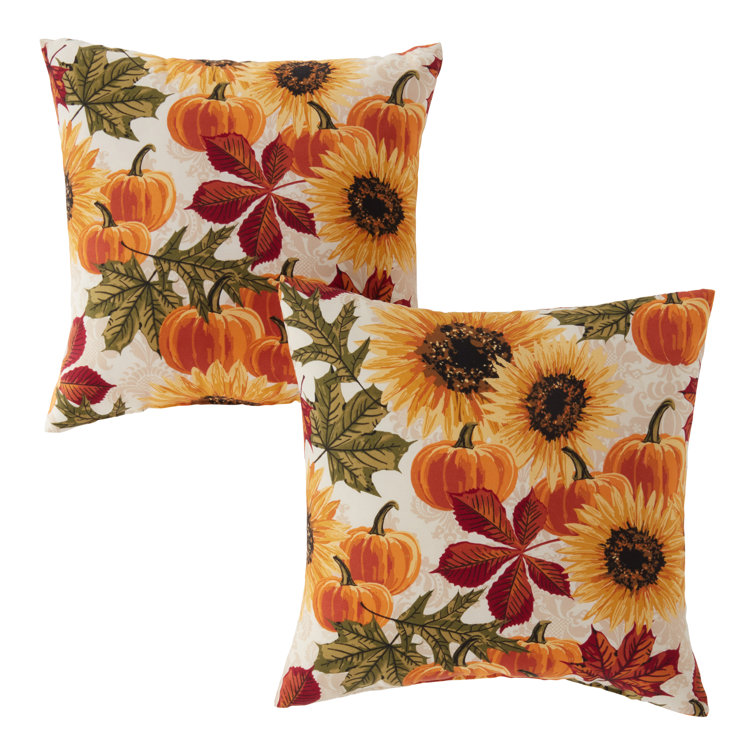 Marisol Floral 17" Square Outdoor Throw Pillow Set
