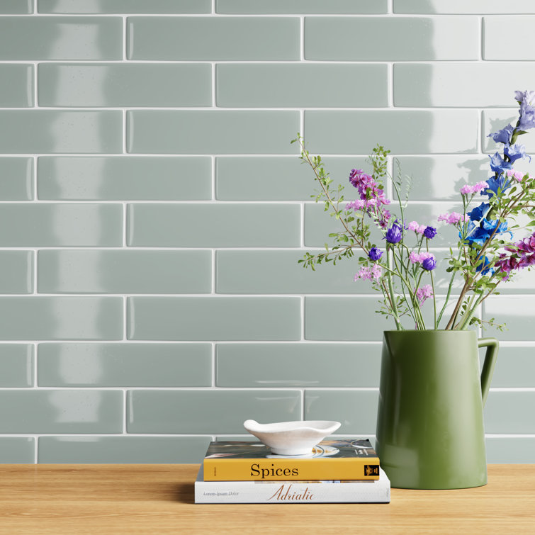 Jade Green 3x12 Ceramic Subway Wall Tile