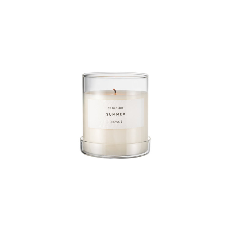 Large White Soy Scented Candle with Neroli Fragrance
