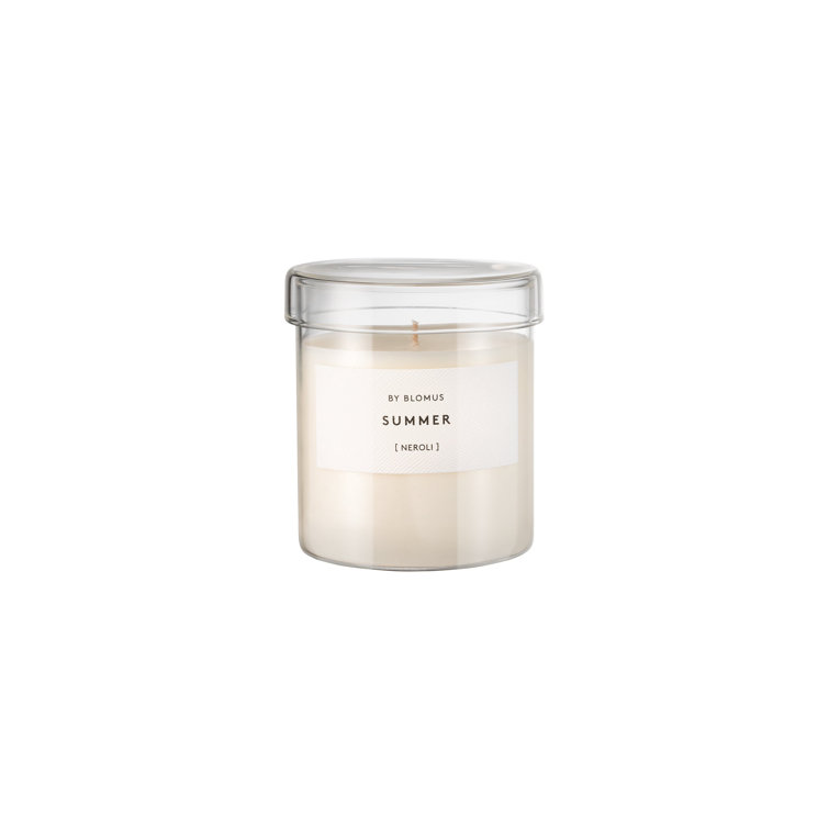 Large White Soy Scented Candle with Neroli Fragrance
