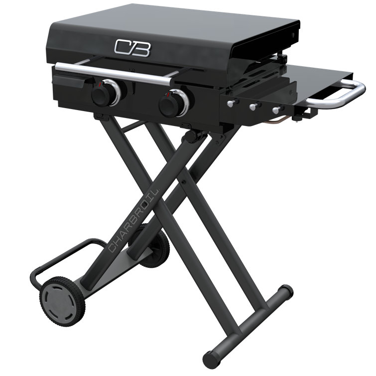 22" Black Portable Propane Gas Hibachi Griddle