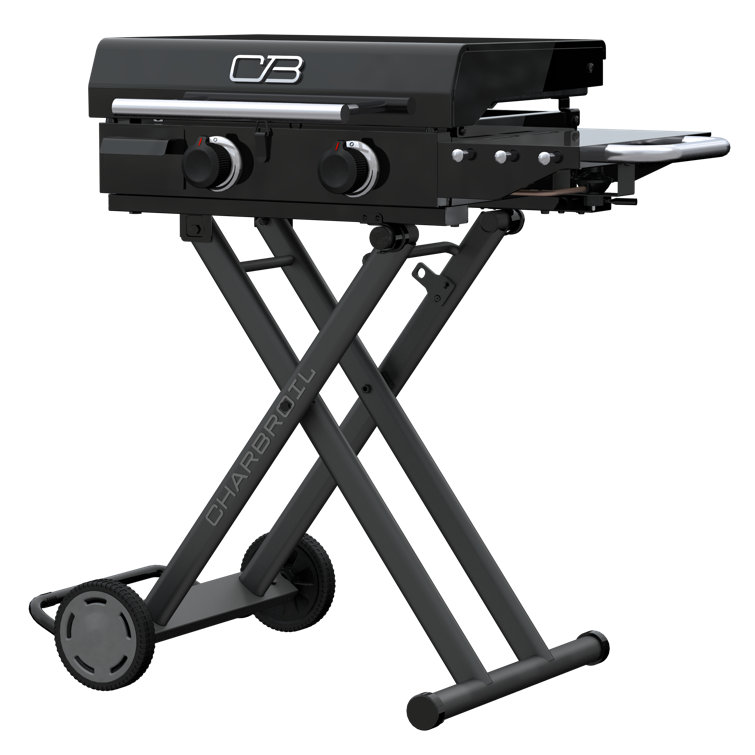 22" Black Portable Propane Gas Hibachi Griddle