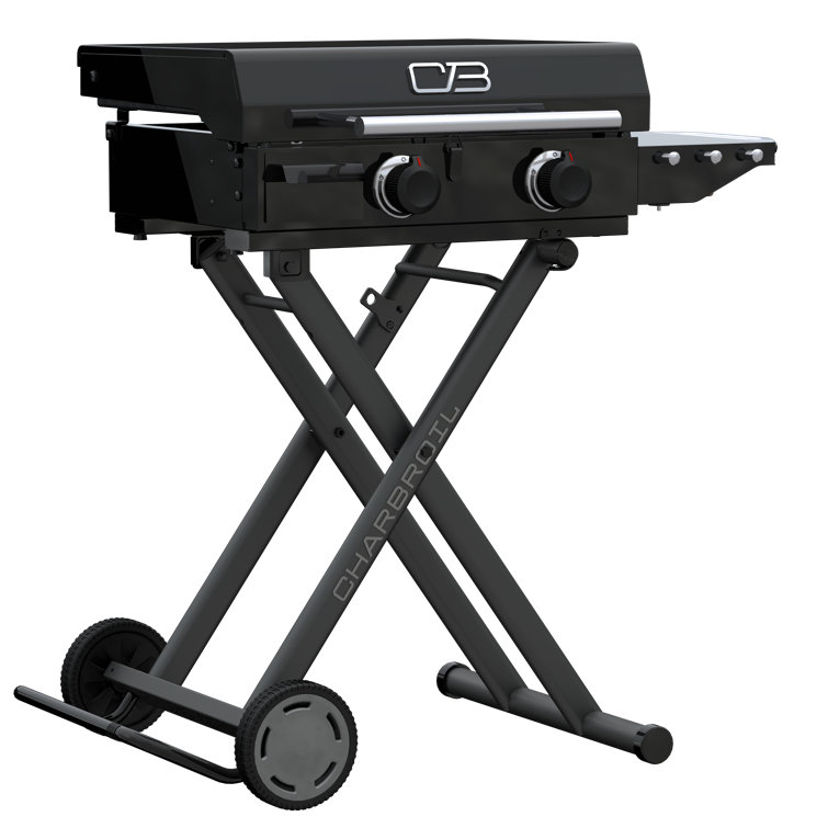 22" Black Portable Propane Gas Hibachi Griddle