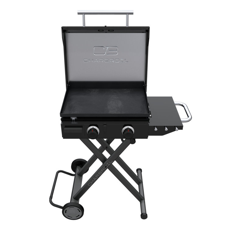 22" Black Portable Propane Gas Hibachi Griddle