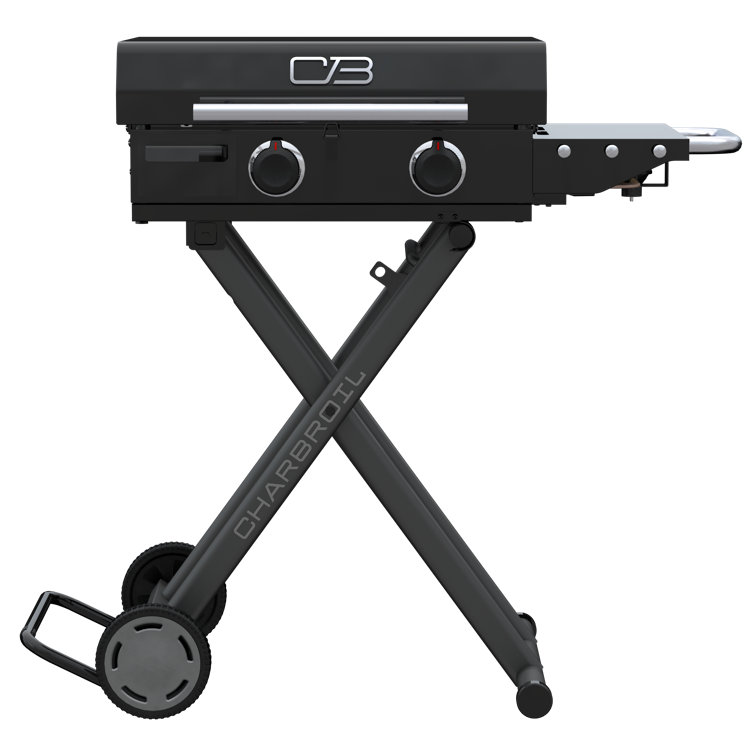 22" Black Portable Propane Gas Hibachi Griddle
