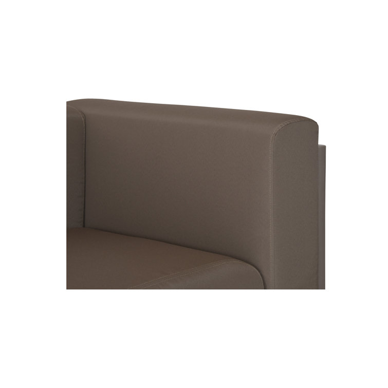 Metaza 74'' Brown Polypropylene Outdoor Patio Sofa