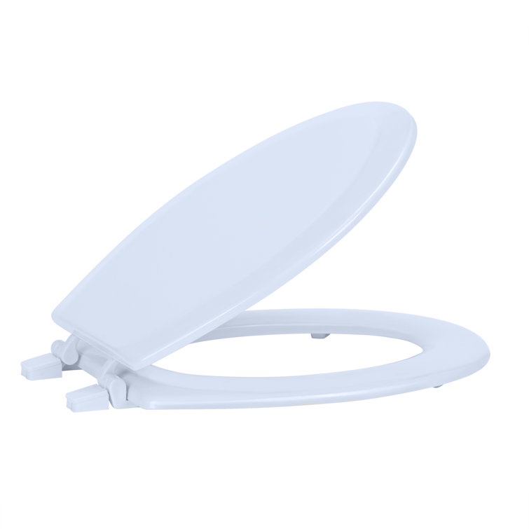 Fantasia White Vinyl Foam-Cushioned Standard Toilet Seat