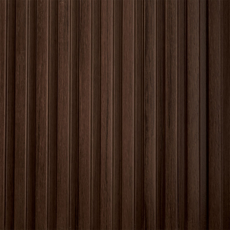 Teak 94.5" 3D Wood Slat Wall Panels