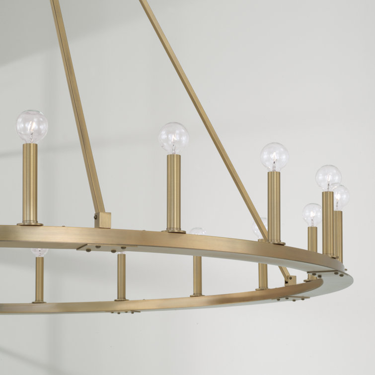 Pearson Aged Brass 20-Light Candle Style Chandelier