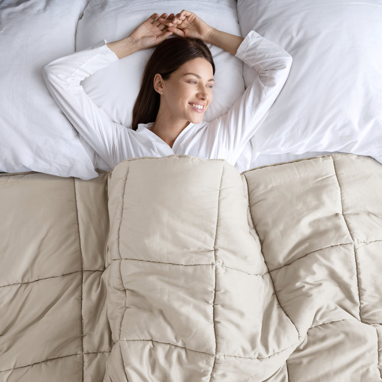 Madison Park 300 Thread Count Cotton Percale Luxury Down Alternative Comforter