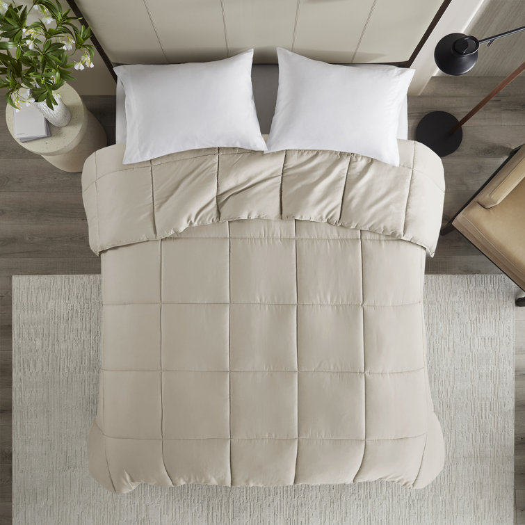 Madison Park 300 Thread Count Cotton Percale Luxury Down Alternative Comforter