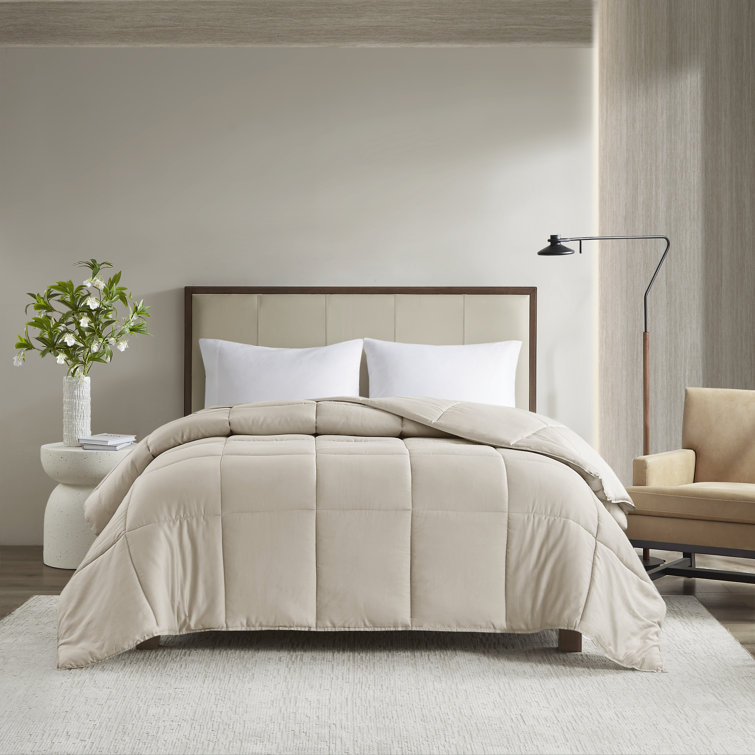 Madison Park 300 Thread Count Cotton Percale Luxury Down Alternative Comforter