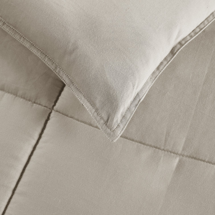 Madison Park 300 Thread Count Cotton Percale Luxury Down Alternative Comforter