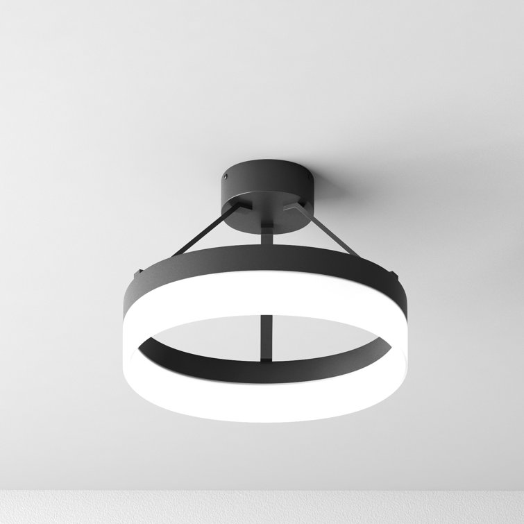 Cohen Halo Glow LED Semi-Flush Mount in Oil-Rubbed Bronze