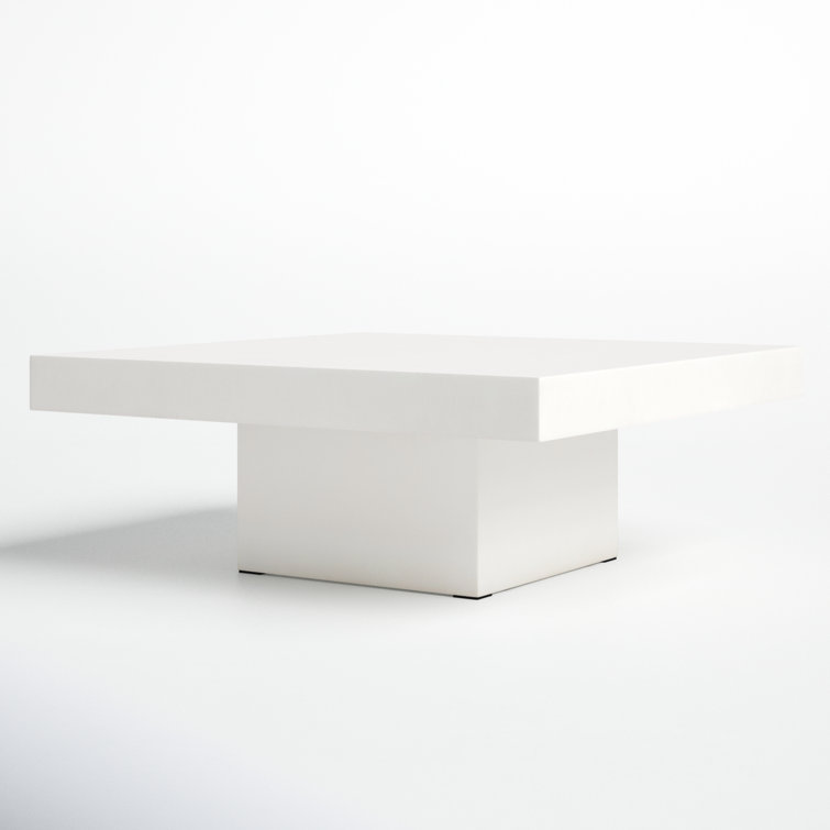 Una Ivory Rectangular Outdoor Safe Coffee Table