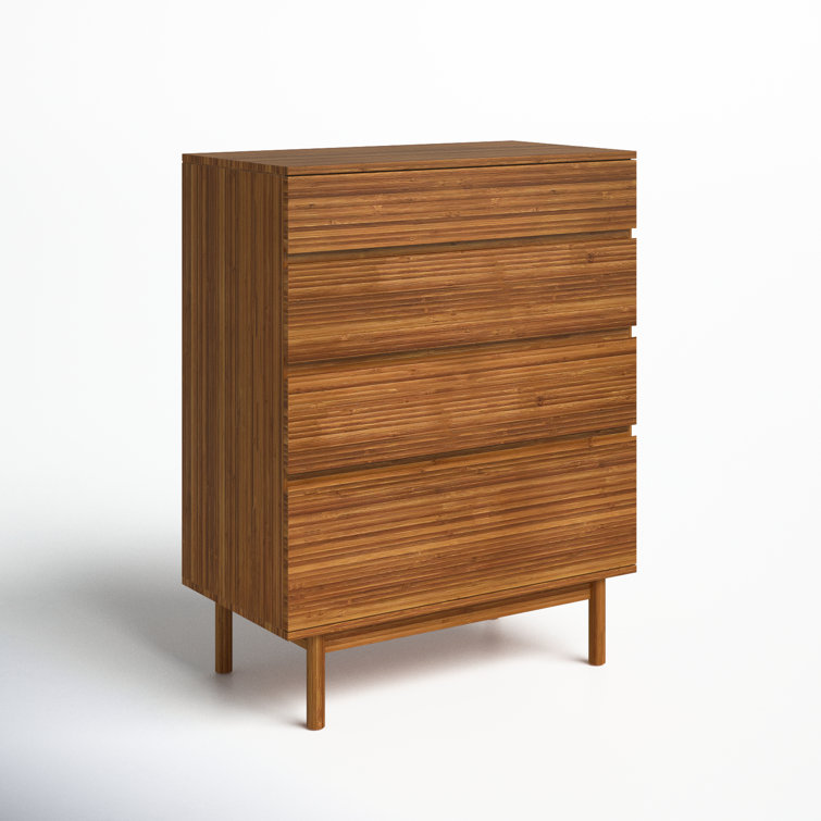Amber Bamboo Double Dresser with Soft Close Drawers