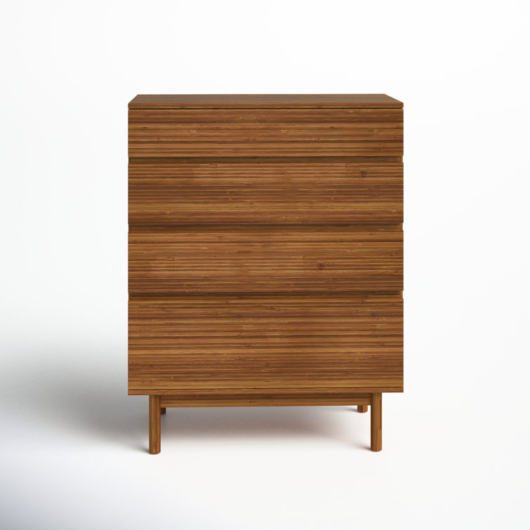 Amber Bamboo Double Dresser with Soft Close Drawers