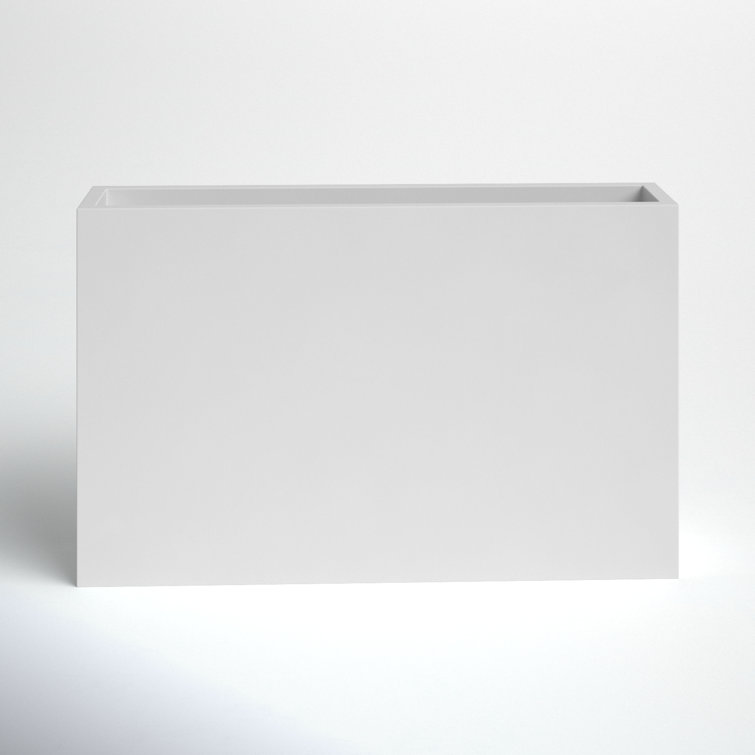 Connoisseur Handmade White Fiberglass Planter Box