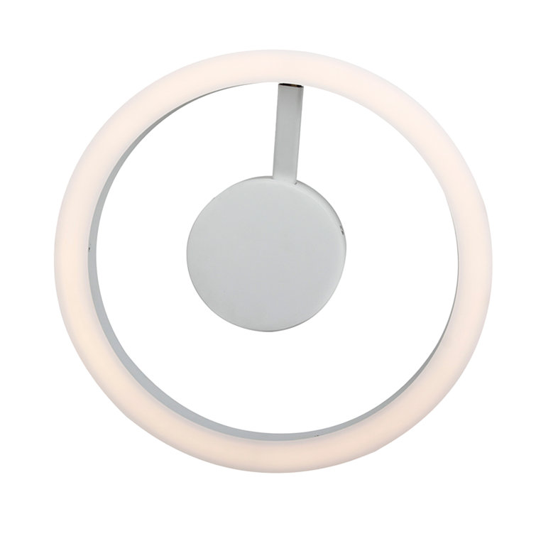 Zuben 20" Satin Nickel Modern LED Drum Ceiling Light
