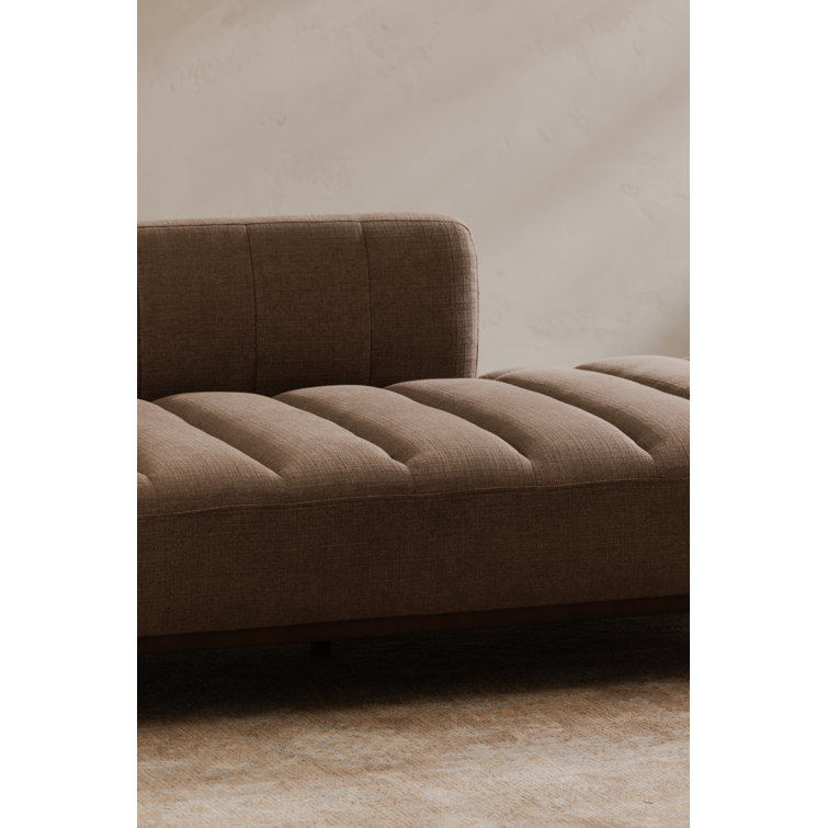 Taupe Upholstered Daybed with Solid Wood Frame