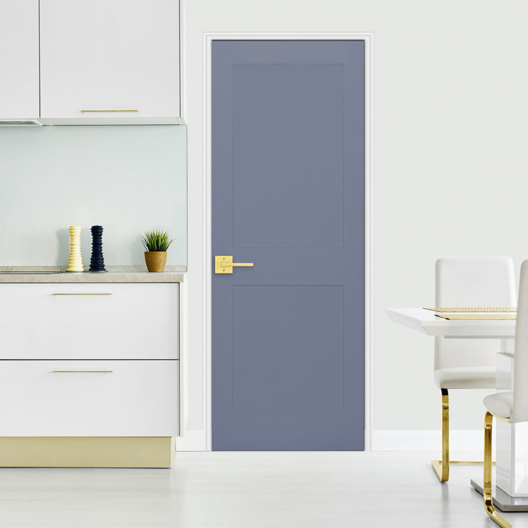 Satin Brass Modern Single Dummy Door Lever