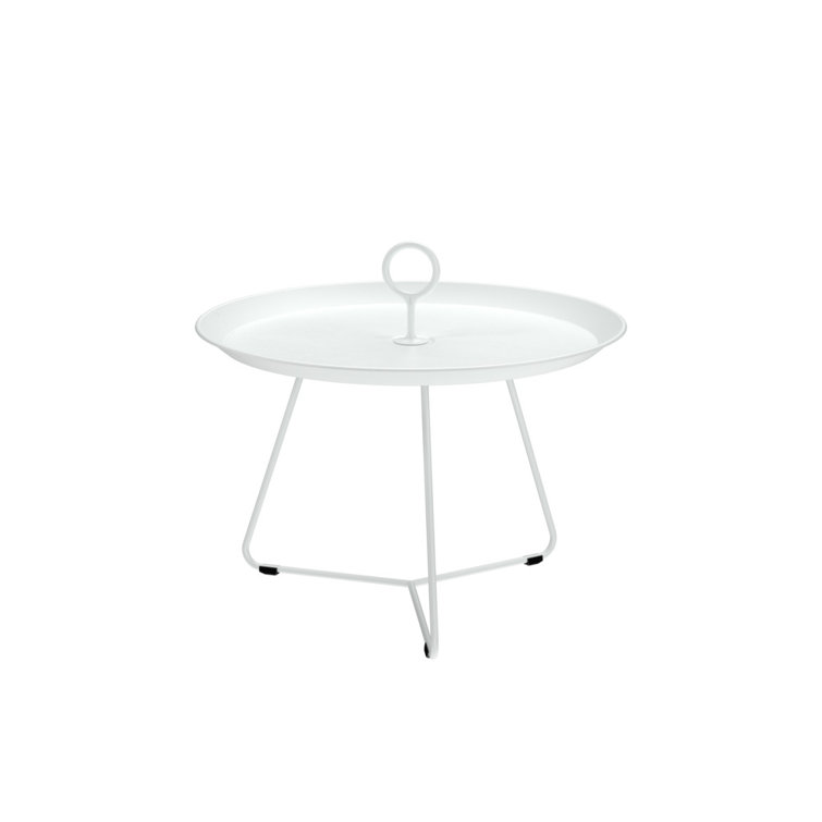 White Powder Coated Steel Outdoor Bistro Table