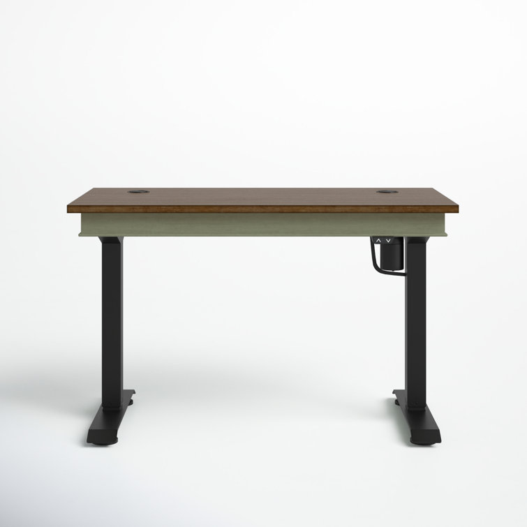 Fairmont Sage Green Adjustable Height Home Office Desk with Drawer