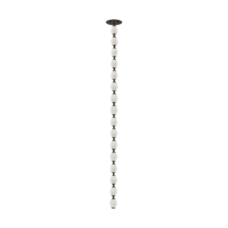 Natural Brass Crystal LED Pendant Light for Indoor/Outdoor