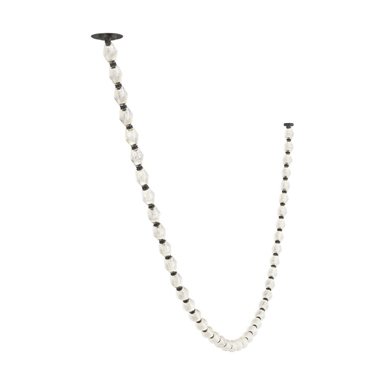 Collier Dark Bronze and Crystal LED Chandelier