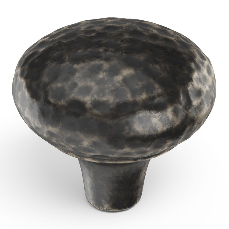 Windover Antique Iron Round Mushroom Knob