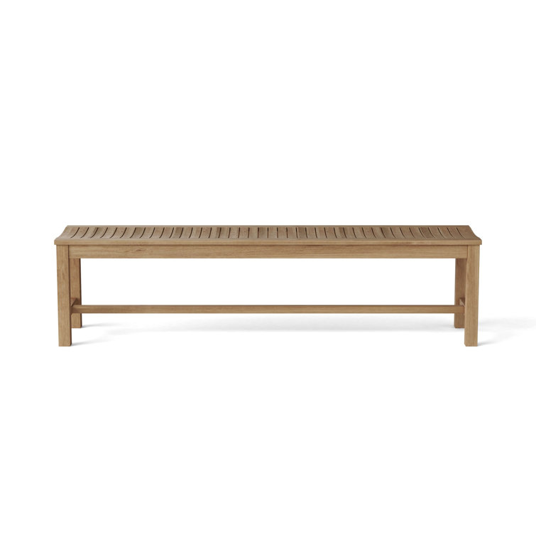 Casablanca 71'' Multicolor Premium Teak Outdoor Dining Bench