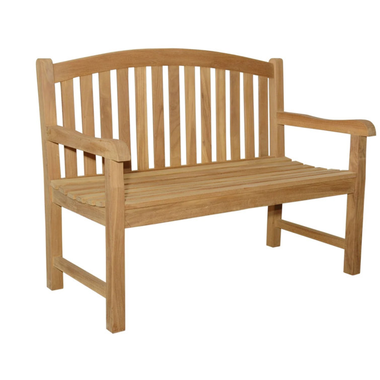 Charleigh 48" Natural Teak Outdoor Bench