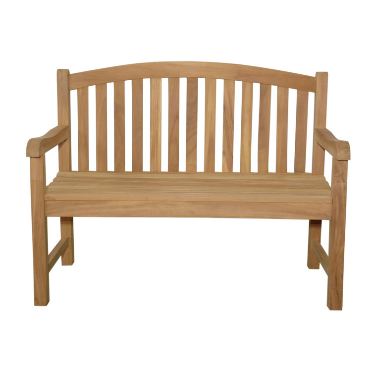 Charleigh 48" Natural Teak Outdoor Bench