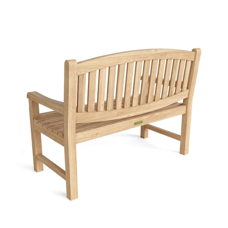 Kingston Natural Teak Outdoor 2-Seater Bench