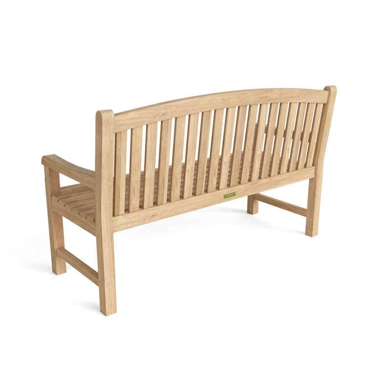 Chelsea Natural Teak 3-Seater Outdoor Bench