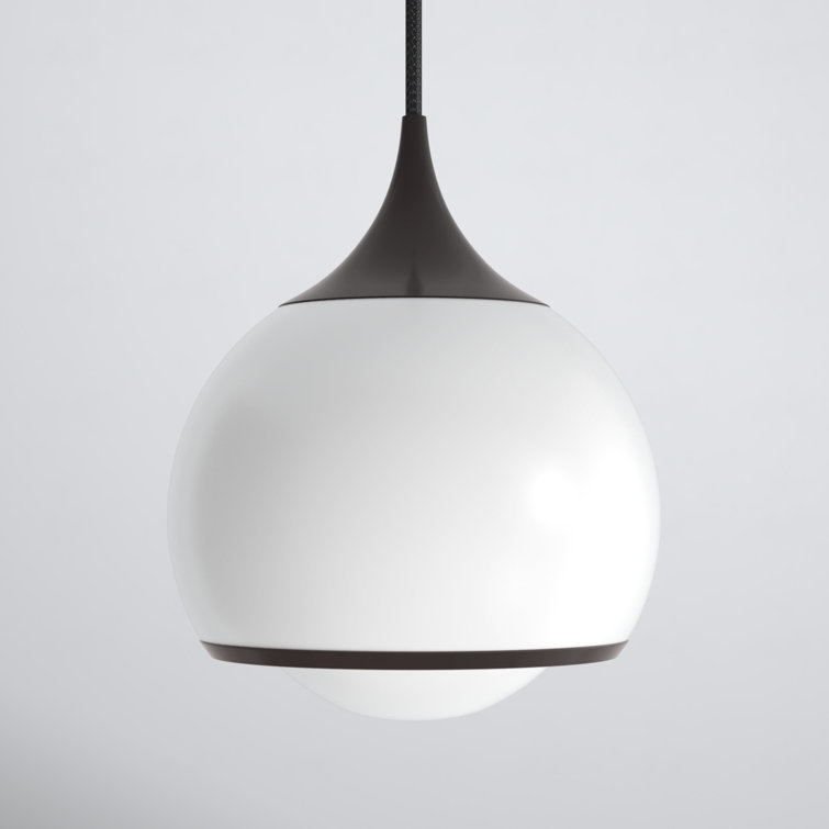 Reese Old Bronze Opal Glass Globe Dimmable Pendant