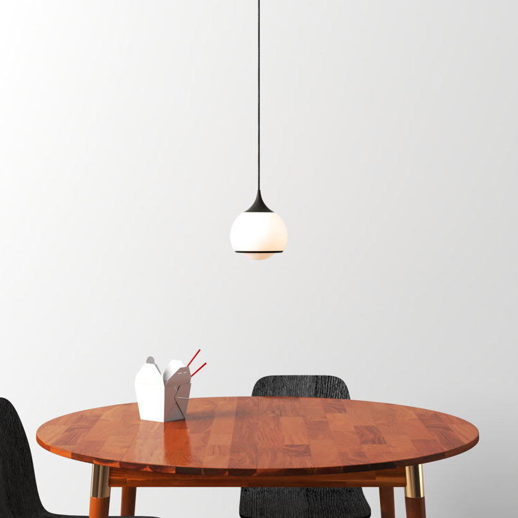 Reese Old Bronze Opal Glass Globe Dimmable Pendant