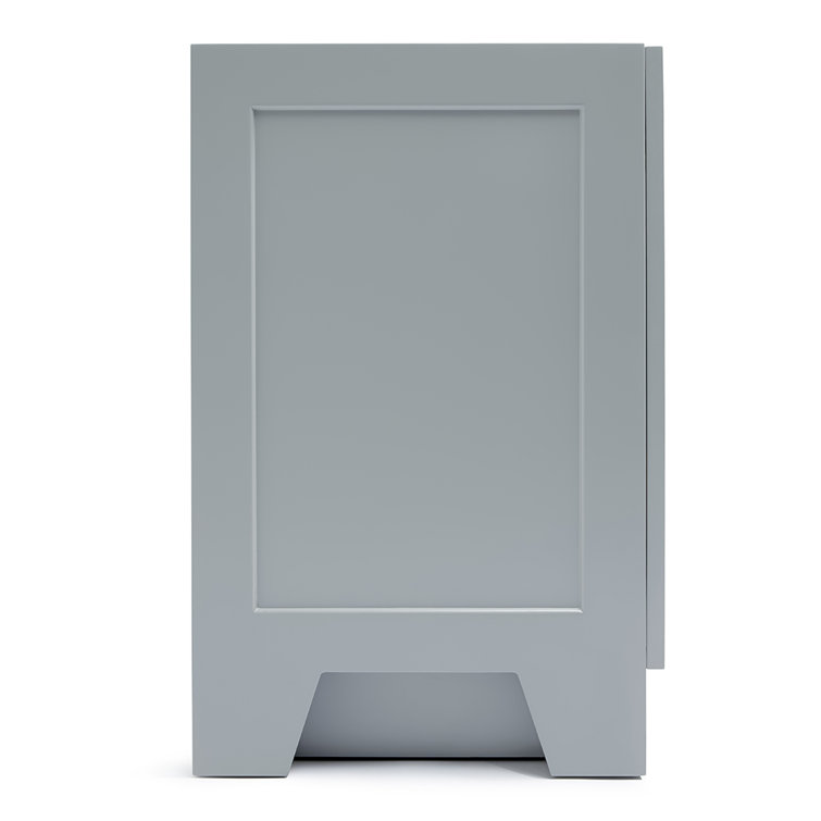Taylor 72" Gray Double Freestanding Vanity with Brass Hardware