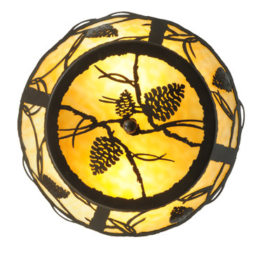 Bronze Globe 2-Light Indoor/Outdoor Flush Mount
