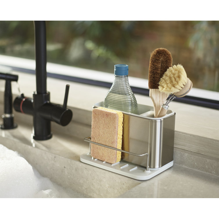 Brushed Stainless Steel Rectangular Sink Tidy