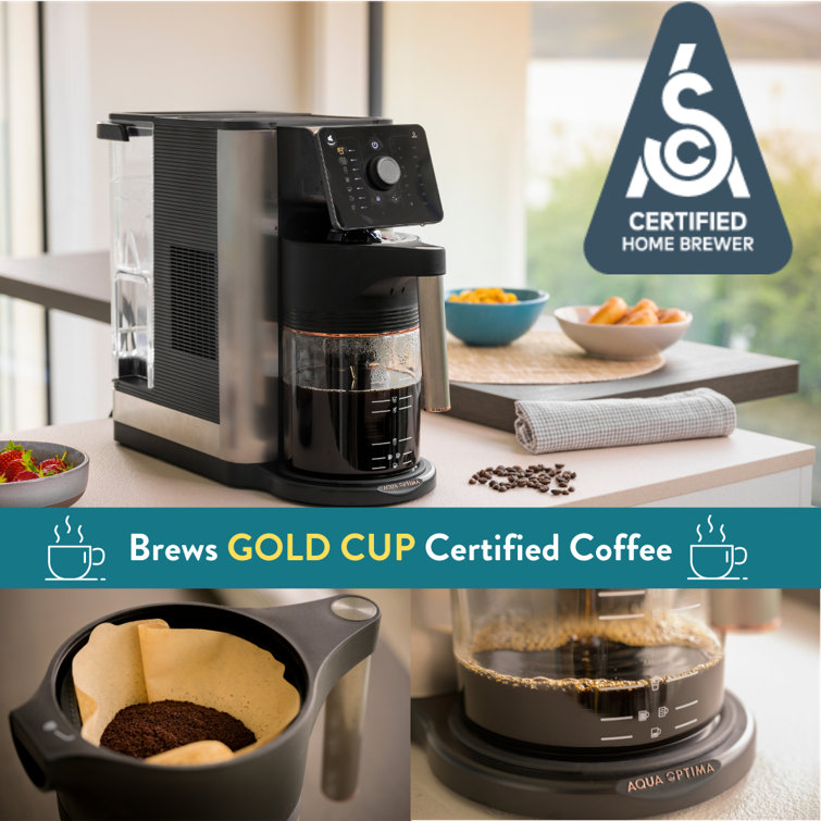 Aqua Optima Stainless Steel 10 Cup Drip Coffee Maker