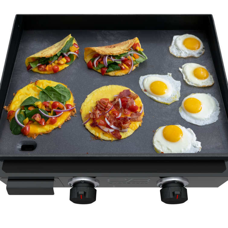 Charbroil 22" Portable Black 2-Burner Gas Griddle