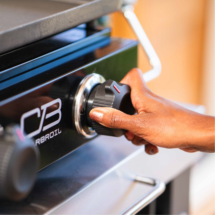 Charbroil 22" Portable Black 2-Burner Gas Griddle