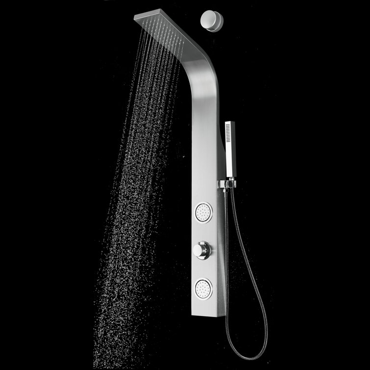 44'' Stainless Steel Shower Panel with Adjustable Head