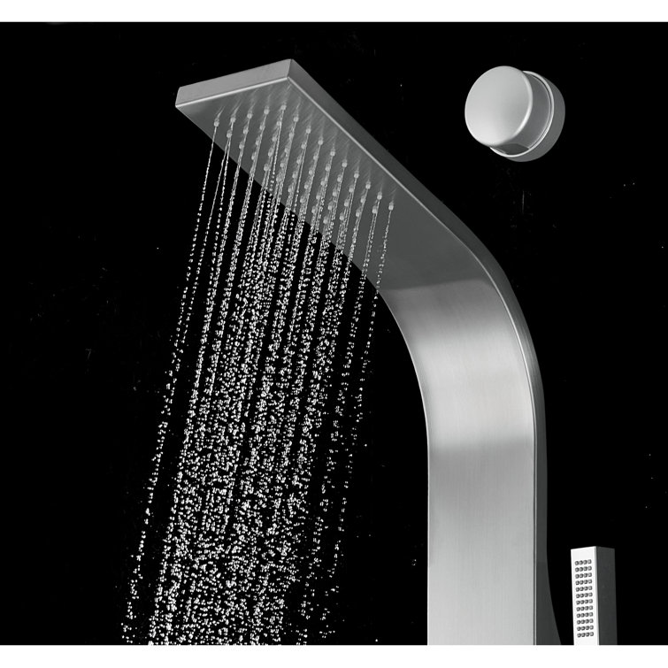 44'' Stainless Steel Shower Panel with Adjustable Head