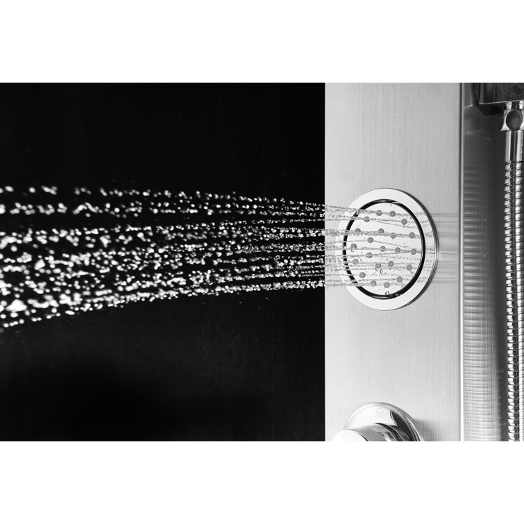44'' Stainless Steel Shower Panel with Adjustable Head