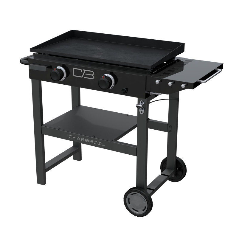 Black 28" Propane Gas Hibachi Griddle with Cart