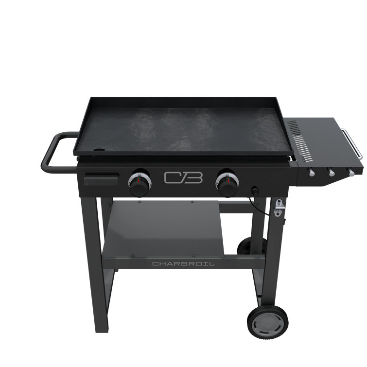 Black 28" Propane Gas Hibachi Griddle with Cart