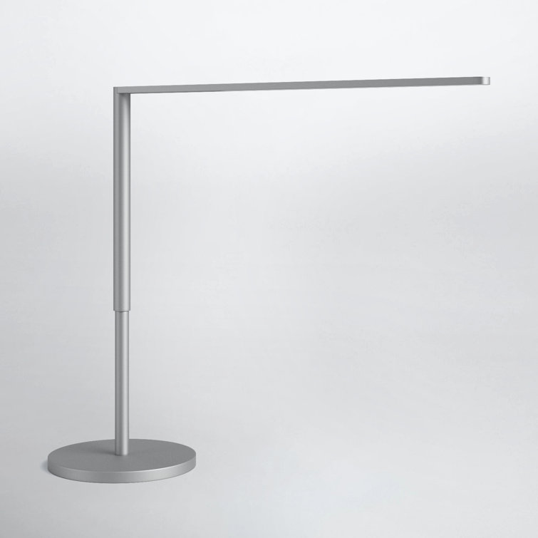 Sleek Lady7 Silver Adjustable LED Desk Lamp with USB